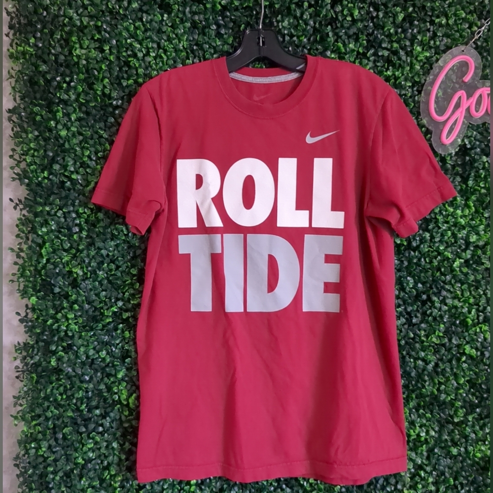 Men’s VTG Nike Roll Tide Alabama Crimson Giant Logo T-Shirt Medium Bama College